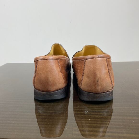 Moreschi Leather Loafers Slip On Shoes Men's 8 Made in Italy - Picture 4 of 10